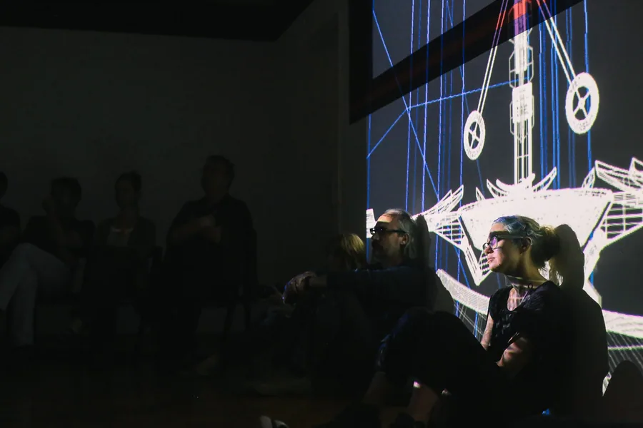 POSTGRAVITYART Dragan Živadinov, Dunja Zupančič, Miha Turšič (SLO) foto Srđan Tutić
